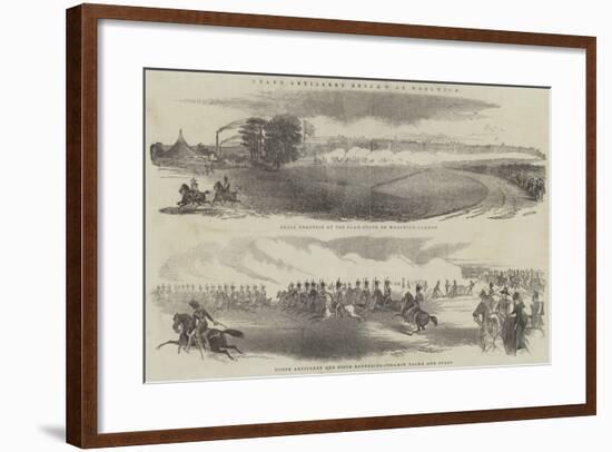 Grand Artillery Review at Woolwich-null-Framed Giclee Print