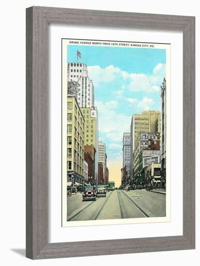 Grand Avenue, Kansas City-null-Framed Art Print