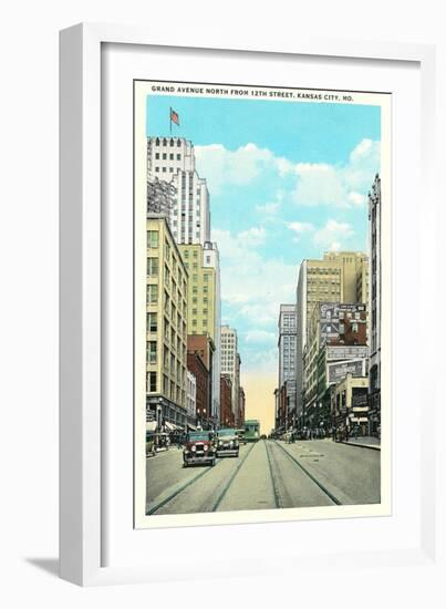 Grand Avenue, Kansas City-null-Framed Art Print