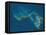 Grand Bahama and Abaco Islands, Bahamas, Satellite Image-null-Framed Premier Image Canvas