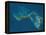 Grand Bahama and Abaco Islands, Bahamas, Satellite Image-null-Framed Premier Image Canvas