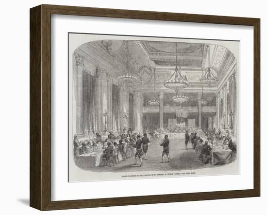 Grand Banquet to the Knights of St Patrick, in Dublin Castle-null-Framed Giclee Print
