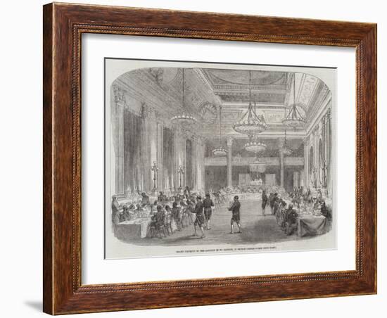 Grand Banquet to the Knights of St Patrick, in Dublin Castle-null-Framed Giclee Print