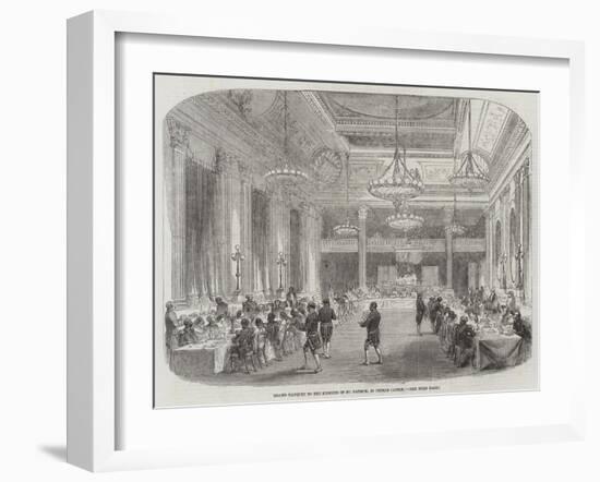 Grand Banquet to the Knights of St Patrick, in Dublin Castle-null-Framed Giclee Print