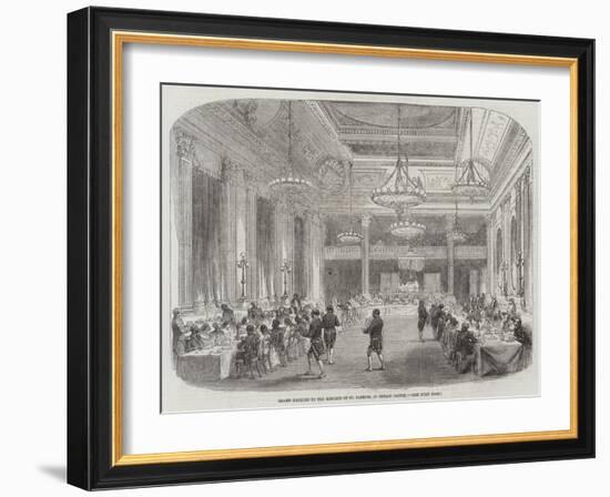 Grand Banquet to the Knights of St Patrick, in Dublin Castle-null-Framed Giclee Print