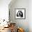 Grand Basset Griffon Vendeen Black and White-null-Framed Photographic Print displayed on a wall