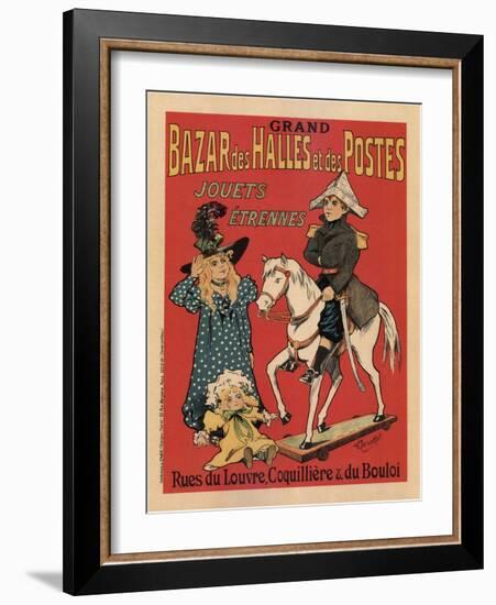 Grand Bazar Des Halles Et Des Postes, 1899-Fernand Fernel-Framed Giclee Print