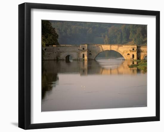 Grand Bridge, Blenheim Palace, Woodstock, Oxfordshire, England-Walter Bibikow-Framed Photographic Print