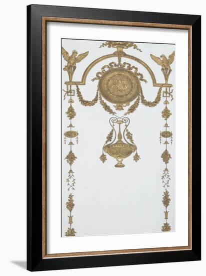 Grand Cabinet intérieur de la Reine (Cabinet doré)-Jean-Hugues Rousseau-Framed Giclee Print