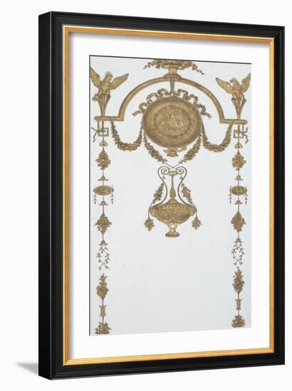 Grand Cabinet intérieur de la Reine (Cabinet doré)-Jean-Hugues Rousseau-Framed Giclee Print