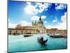 Grand Canal and Basilica Santa Maria Della Salute, Venice, Italy and Sunny Day-Iakov Kalinin-Mounted Photographic Print