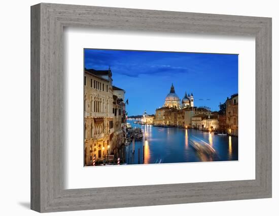 Grand Canal and Basilica Santa Maria Della Salute, Venice, Italy-Iakov Kalinin-Framed Photographic Print