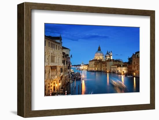 Grand Canal and Basilica Santa Maria Della Salute, Venice, Italy-Iakov Kalinin-Framed Photographic Print