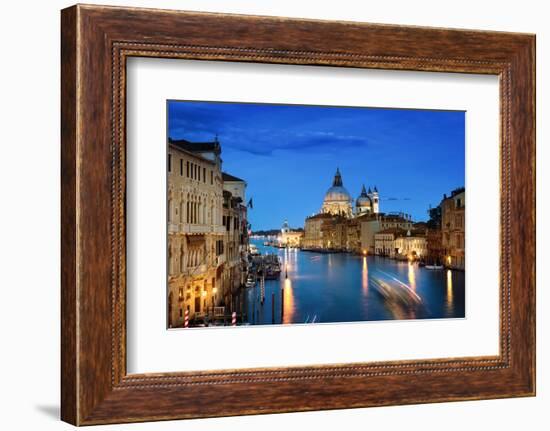 Grand Canal and Basilica Santa Maria Della Salute, Venice, Italy-Iakov Kalinin-Framed Photographic Print