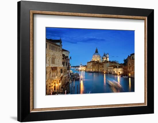 Grand Canal and Basilica Santa Maria Della Salute, Venice, Italy-Iakov Kalinin-Framed Photographic Print