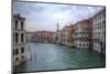 Grand Canal and Bell Tower from Rialto Bridge, Venice, Italy-Darrell Gulin-Mounted Photographic Print