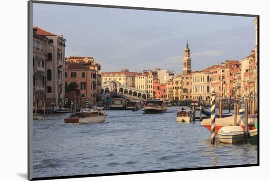 Grand Canal and Rialto Bridge. Venice. Italy-Tom Norring-Mounted Photographic Print
