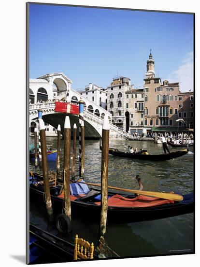 Grand Canal and the Rialto Bridge, Unesco World Heritage Site, Venice, Veneto, Italy-Philip Craven-Mounted Photographic Print