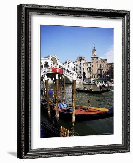 Grand Canal and the Rialto Bridge, Unesco World Heritage Site, Venice, Veneto, Italy-Philip Craven-Framed Photographic Print