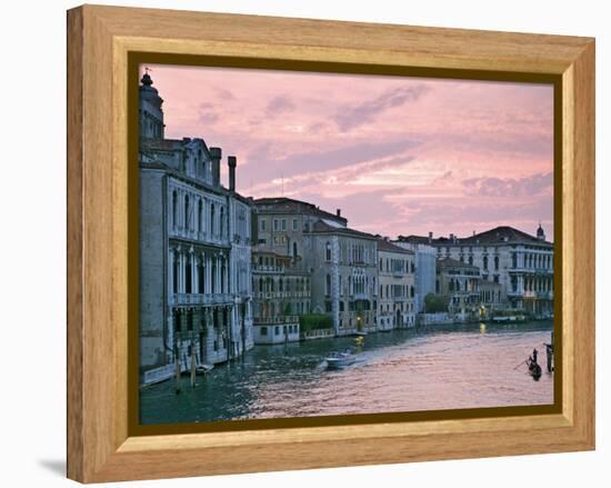 Grand Canal at Dusk from Academia Bridge, Venice, Italy-Dennis Flaherty-Framed Premier Image Canvas