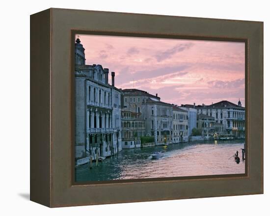 Grand Canal at Dusk from Academia Bridge, Venice, Italy-Dennis Flaherty-Framed Premier Image Canvas