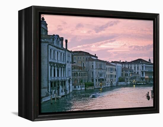Grand Canal at Dusk from Academia Bridge, Venice, Italy-Dennis Flaherty-Framed Premier Image Canvas