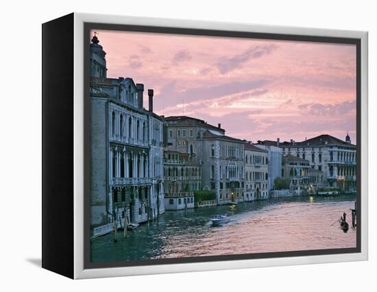 Grand Canal at Dusk from Academia Bridge, Venice, Italy-Dennis Flaherty-Framed Premier Image Canvas