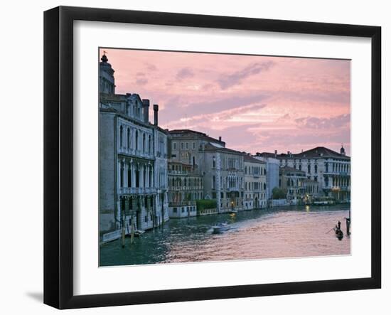 Grand Canal at Dusk from Academia Bridge, Venice, Italy-Dennis Flaherty-Framed Photographic Print