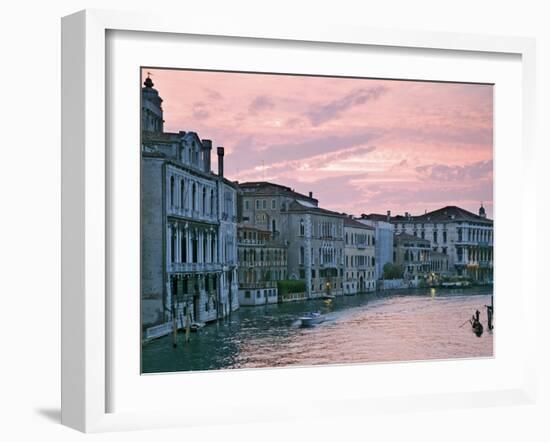 Grand Canal at Dusk from Academia Bridge, Venice, Italy-Dennis Flaherty-Framed Photographic Print