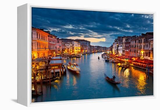 Grand Canal at Night, Venice-sborisov-Framed Premier Image Canvas