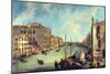 Grand Canal at San Vio-Canaletto-Mounted Art Print