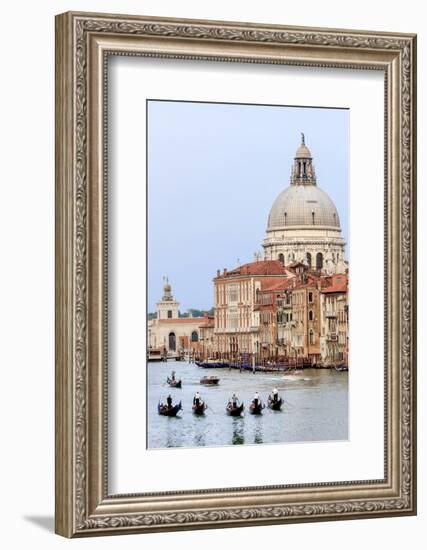 Grand Canal. Basilica Di Santa Maria Della Salute in Background. Venice. Italy-Tom Norring-Framed Photographic Print