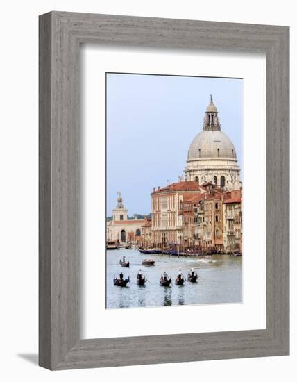 Grand Canal. Basilica Di Santa Maria Della Salute in Background. Venice. Italy-Tom Norring-Framed Photographic Print