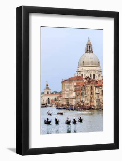 Grand Canal. Basilica Di Santa Maria Della Salute in Background. Venice. Italy-Tom Norring-Framed Photographic Print