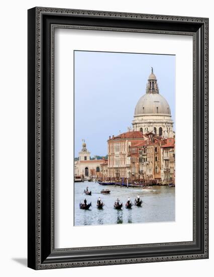 Grand Canal. Basilica Di Santa Maria Della Salute in Background. Venice. Italy-Tom Norring-Framed Photographic Print