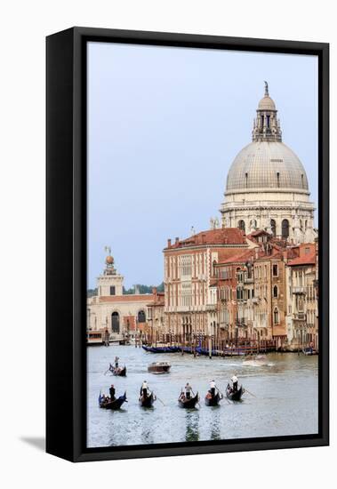 Grand Canal. Basilica Di Santa Maria Della Salute in Background. Venice. Italy-Tom Norring-Framed Premier Image Canvas