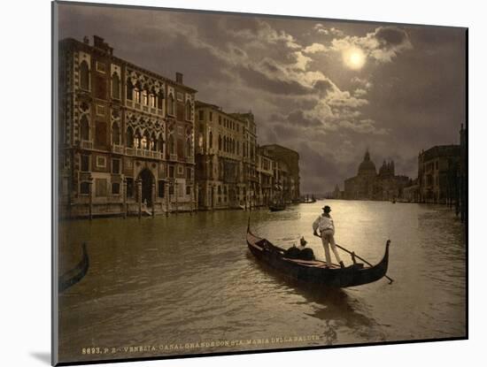 Grand Canal by Moonlight, 1890s-Science Source-Mounted Giclee Print