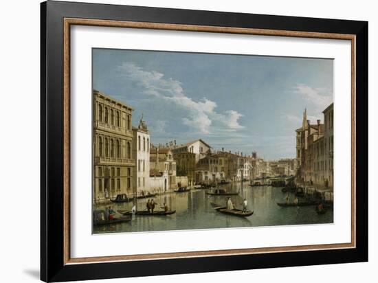 Grand Canal from Palazzo Flangini to Palazzo Bembo, C.1740-Canaletto-Framed Giclee Print