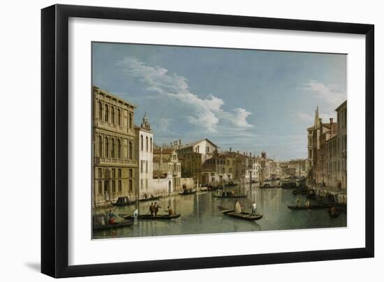 Grand Canal from Palazzo Flangini to Palazzo Bembo, C.1740-Canaletto-Framed Giclee Print