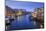 Grand Canal from Rialto Bridge after overnight snow, dawn blue hour, Venice, UNESCO World Heritage-Eleanor Scriven-Mounted Photographic Print