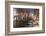 Grand Canal from Rialto Bridge during rare snowfall on a winter evening, Venice, UNESCO World Herit-Eleanor Scriven-Framed Photographic Print