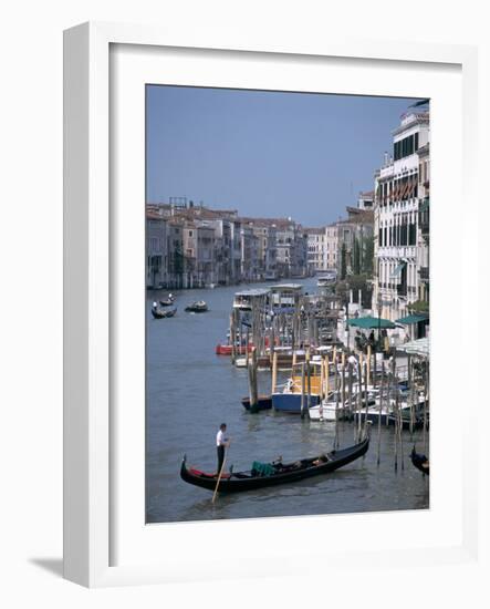 Grand Canal from Rialto Bridge, Venice Italy-Peter Thompson-Framed Photographic Print