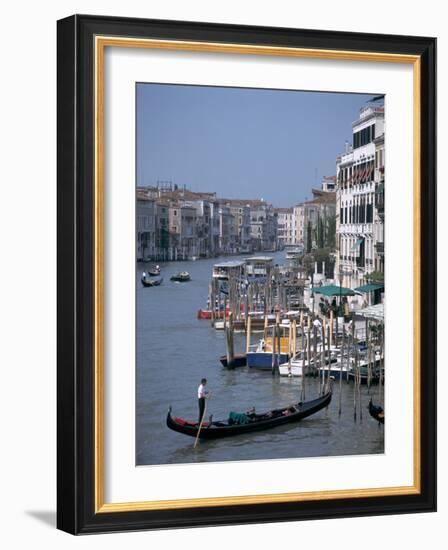 Grand Canal from Rialto Bridge, Venice Italy-Peter Thompson-Framed Photographic Print