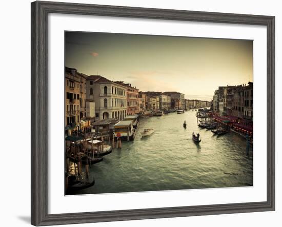 Grand Canal from the Rialto, Venice, Italy-Jon Arnold-Framed Photographic Print