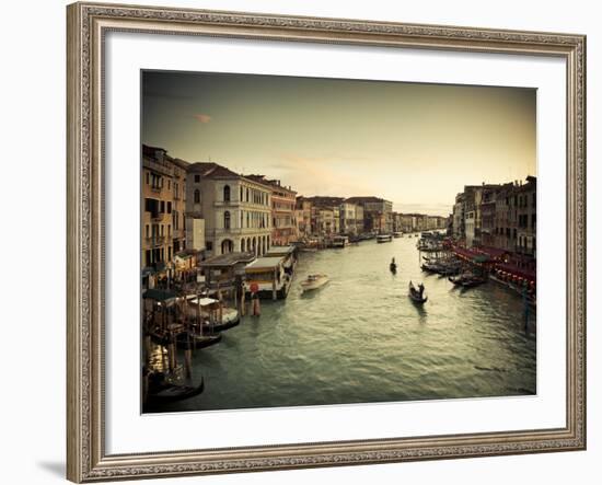 Grand Canal from the Rialto, Venice, Italy-Jon Arnold-Framed Photographic Print