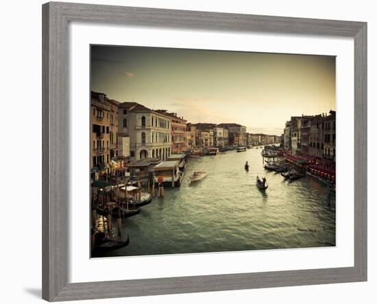 Grand Canal from the Rialto, Venice, Italy-Jon Arnold-Framed Photographic Print