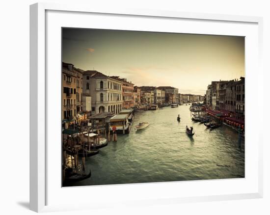 Grand Canal from the Rialto, Venice, Italy-Jon Arnold-Framed Photographic Print