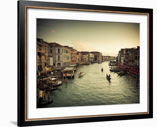 Grand Canal from the Rialto, Venice, Italy-Jon Arnold-Framed Photographic Print