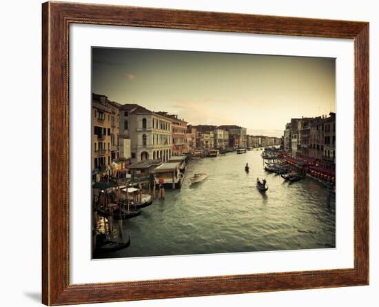 Grand Canal from the Rialto, Venice, Italy-Jon Arnold-Framed Photographic Print