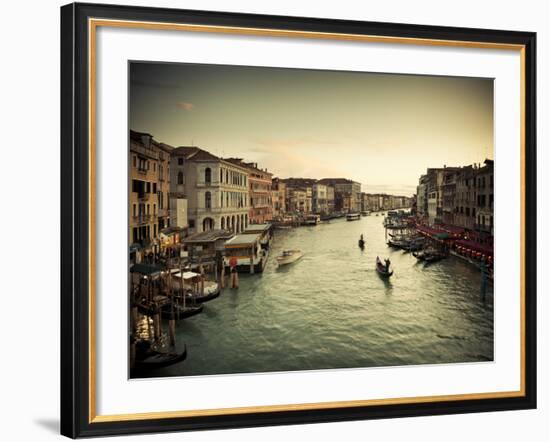 Grand Canal from the Rialto, Venice, Italy-Jon Arnold-Framed Photographic Print